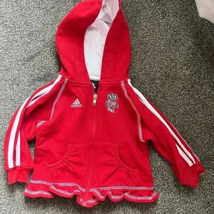 University of Wisconsin Adidas zipper hoodie sz 18 months